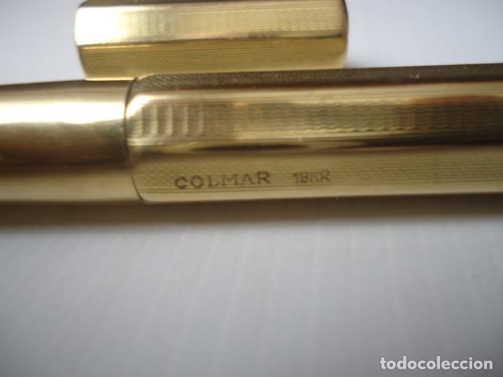 Plumas estilogr&aacute;ficas antiguas: Colmar 18kr Ideal retractil - Foto 10