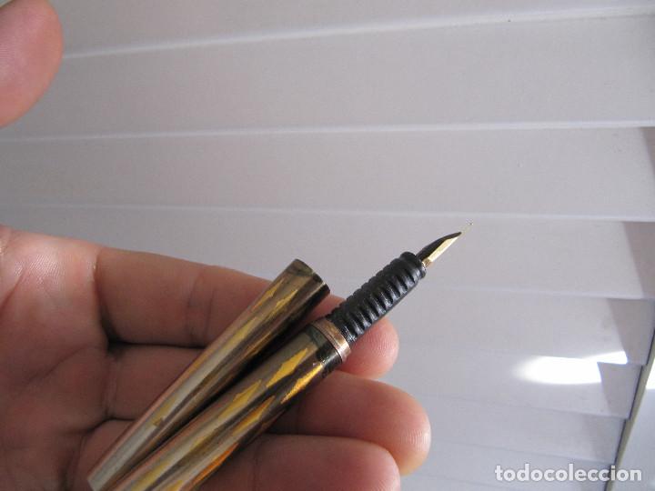 Plumas estilogr&aacute;ficas antiguas: RARO ultra tipped (montex) - Foto 8