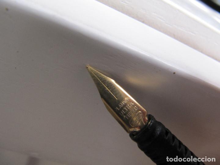 Plumas estilogr&aacute;ficas antiguas: RARO ultra tipped (montex) - Foto 10