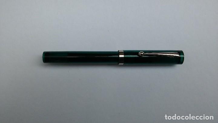 Plumas estilogr&aacute;ficas antiguas: Sheaffer Nononsense viewpoint green perspex - Foto 1