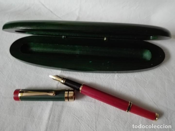 Plumas estilogr&aacute;ficas antiguas: Estilogr&aacute;fica en madera - Foto 2