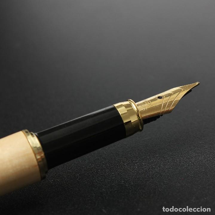 Plumas estilogr&aacute;ficas antiguas: Pluma madera de arce - Foto 4