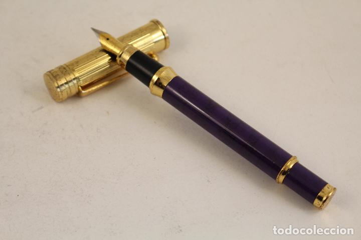 Plumas estilogr&aacute;ficas antiguas: pluma estilografica dorada - Foto 1