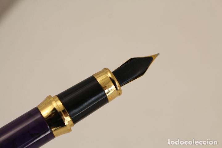 Plumas estilogr&aacute;ficas antiguas: pluma estilografica dorada - Foto 2