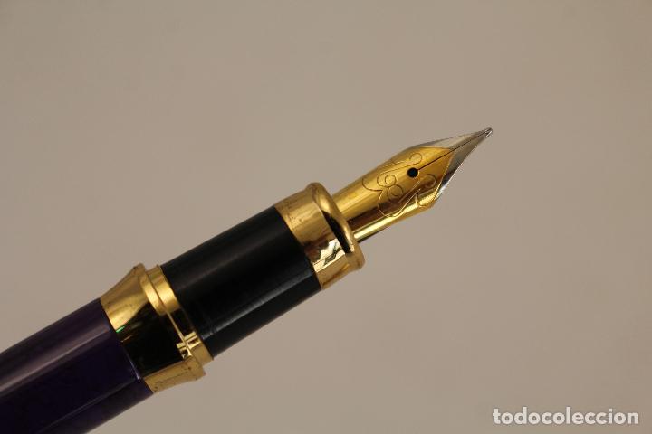 Plumas estilogr&aacute;ficas antiguas: pluma estilografica dorada - Foto 3