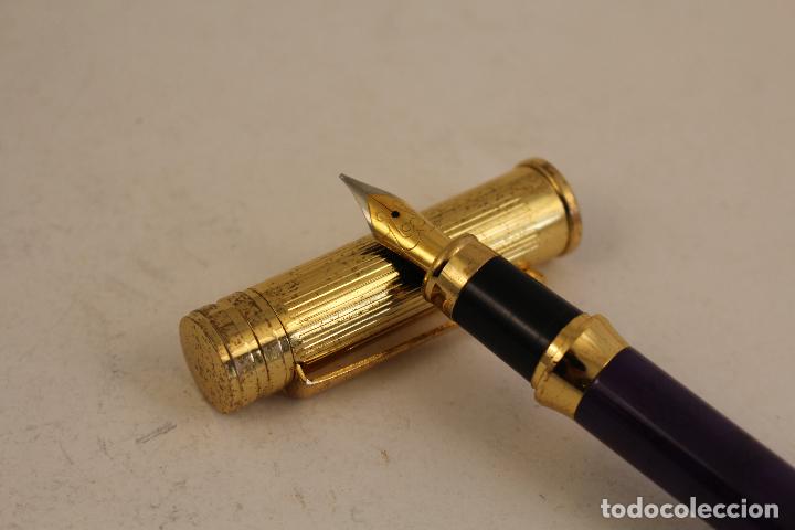 Plumas estilogr&aacute;ficas antiguas: pluma estilografica dorada - Foto 4