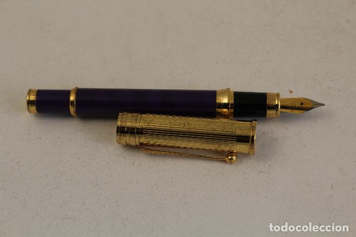Plumas estilogr&aacute;ficas antiguas: pluma estilografica dorada - Foto 8