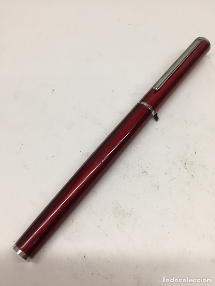 Plumas estilogr&aacute;ficas antiguas: Pluma lacado rojo marca stypen - Foto 1