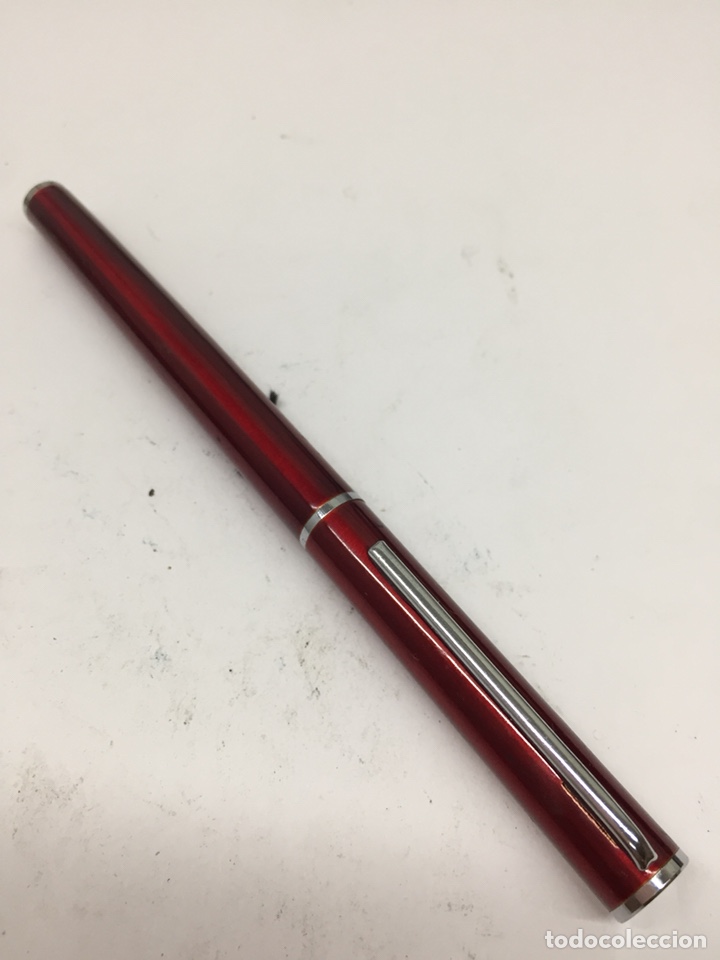 Plumas estilogr&aacute;ficas antiguas: Pluma lacado rojo marca stypen - Foto 2