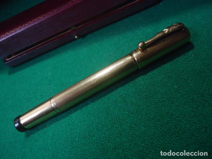 Plumas estilogr&aacute;ficas antiguas: Antigua Zenith Extra oro 750 y plumin oro 585 - Foto 2