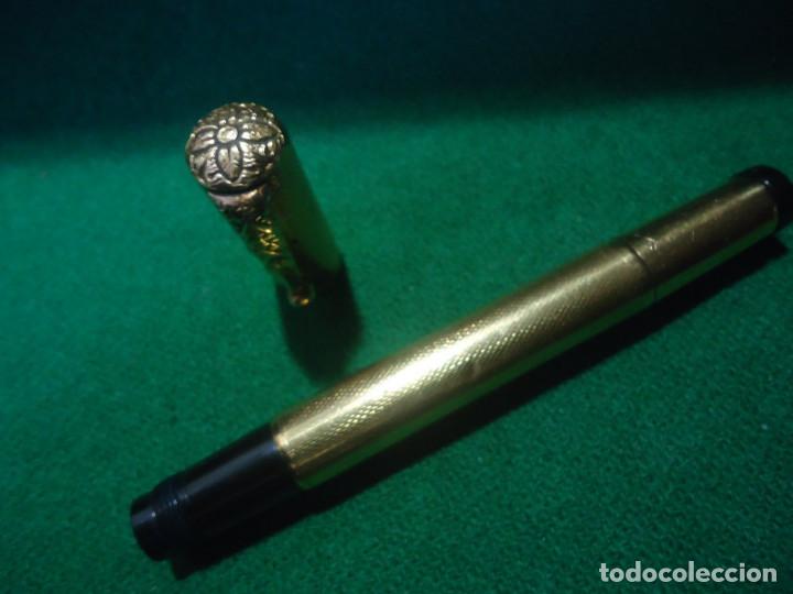 Plumas estilogr&aacute;ficas antiguas: Antigua Zenith Extra oro 750 y plumin oro 585 - Foto 5
