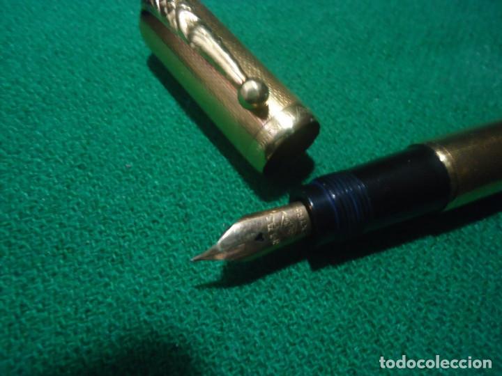 Plumas estilogr&aacute;ficas antiguas: Antigua Zenith Extra oro 750 y plumin oro 585 - Foto 8