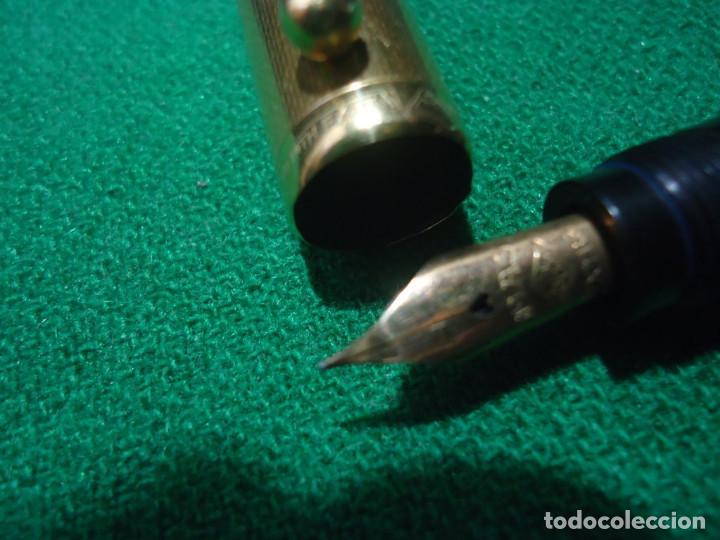Plumas estilogr&aacute;ficas antiguas: Antigua Zenith Extra oro 750 y plumin oro 585 - Foto 9