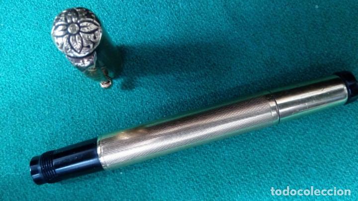 Plumas estilogr&aacute;ficas antiguas: Antigua Zenith Extra oro 750 y plumin oro 585 - Foto 23