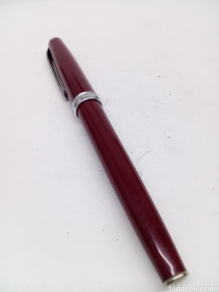 Plumas estilogr&aacute;ficas antiguas: Pluma lacado rojo gran calidad - Foto 1