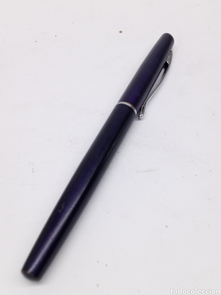 Plumas estilogr&aacute;ficas antiguas: Pluma lacado morado - Foto 1