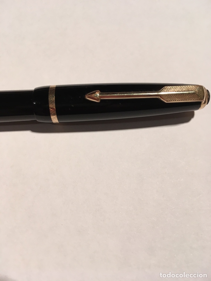 Plumas estilogr&aacute;ficas antiguas: PLUMA PARKER PLUMIN ORO 18 K - Foto 2