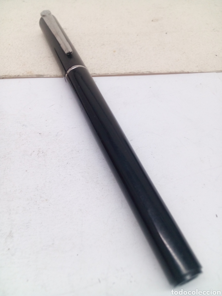 Plumas estilogr&aacute;ficas antiguas: Pluma lacado negro nueva - Foto 1