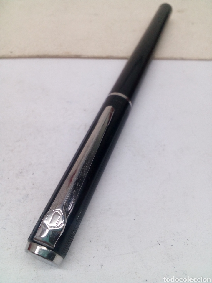 Plumas estilogr&aacute;ficas antiguas: Pluma lacado negro nueva - Foto 4