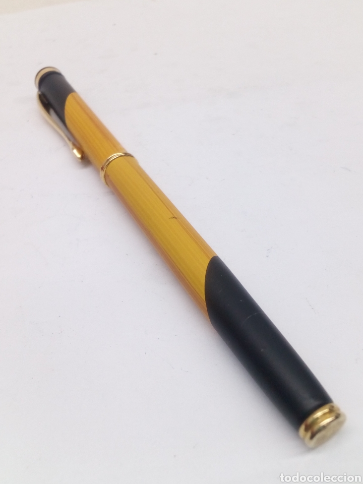 Plumas estilogr&aacute;ficas antiguas: Pluma lacado tipo madera bambu - Foto 4