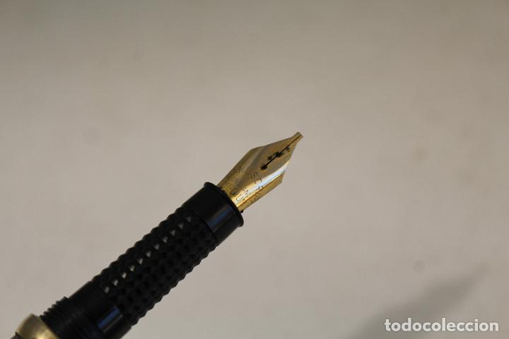 Plumas estilogr&aacute;ficas antiguas: pluma manuscrip medium england - Foto 2