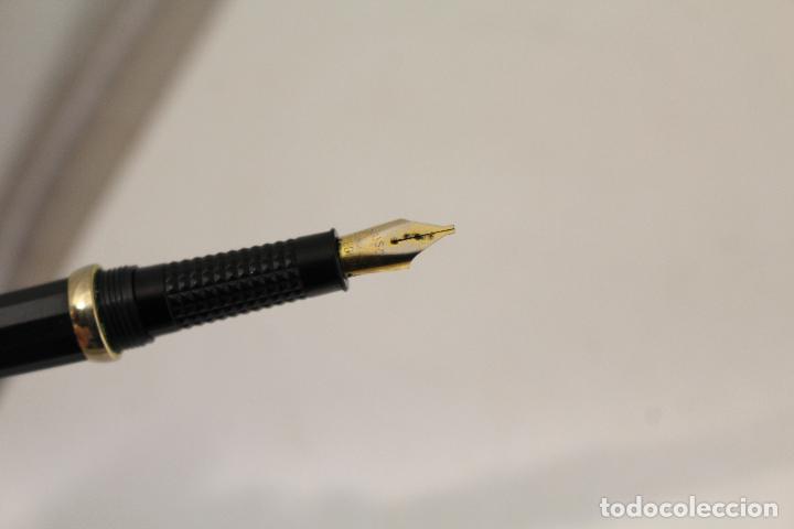 Plumas estilogr&aacute;ficas antiguas: pluma manuscrip medium england - Foto 4
