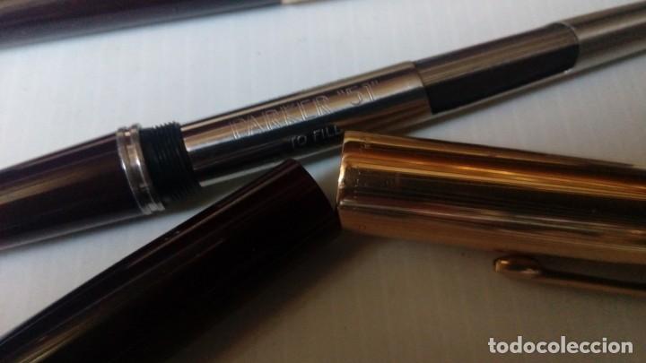 Plumas estilogr&aacute;ficas antiguas: Parker 51 pluma y lapiz - Foto 5