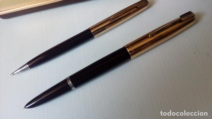 Plumas estilogr&aacute;ficas antiguas: Parker 51 pluma y lapiz - Foto 6