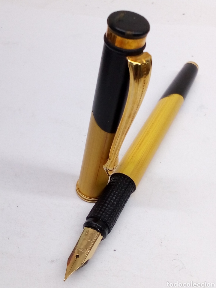 Plumas estilogr&aacute;ficas antiguas: Pluma Deepak lacado tipo madera - Foto 2