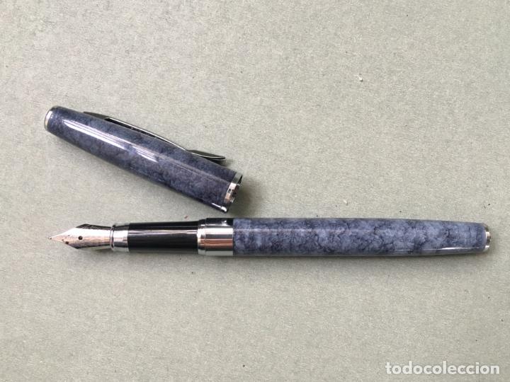 Plumas estilogr&aacute;ficas antiguas: ESPLENDIDA PLUMA ESTILOGR&Aacute;FICA DE LA MARCA GENIUS IRIDIUM, GERMANY - Foto 2