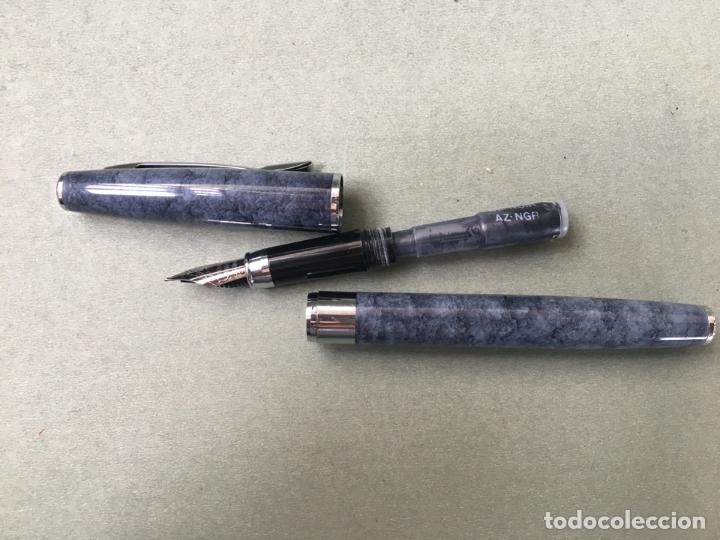 Plumas estilogr&aacute;ficas antiguas: ESPLENDIDA PLUMA ESTILOGR&Aacute;FICA DE LA MARCA GENIUS IRIDIUM, GERMANY - Foto 5