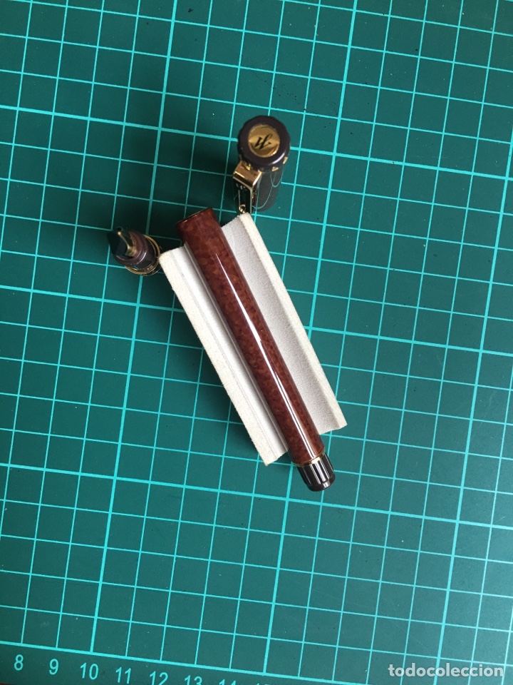 Stylo Plume Waterman Centurion Marbré Marron - Plaque Or, Comme Neuf, Occasion