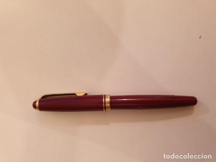Plumas estilogr&aacute;ficas antiguas: Pluma Montblanc Bourdeos 252 . DIFICIL - Foto 4