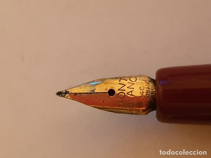 Plumas estilogr&aacute;ficas antiguas: Pluma Montblanc Bourdeos 252 . DIFICIL - Foto 3