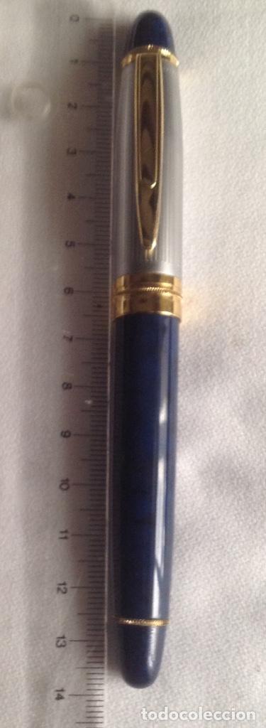 Plumas estilogr&aacute;ficas antiguas: PLUMA ESTILOGR&Aacute;FICA CON MARCA IRIDIUM POINT EN PLUMILLA - Foto 3