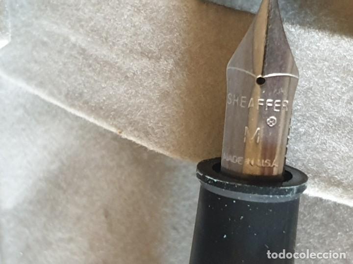 Plumas estilogr&aacute;ficas antiguas: PLUMA SHEAFFER  AZUL - Foto 2