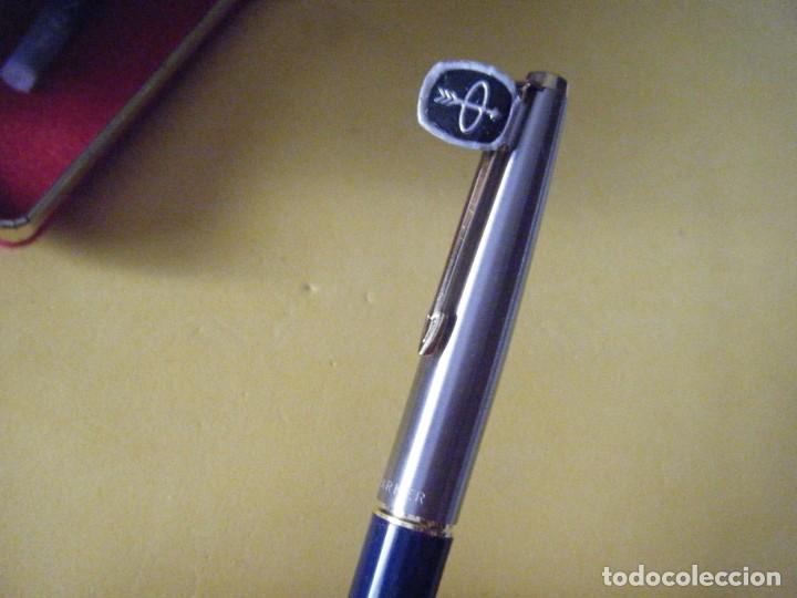 Plumas estilogr&aacute;ficas antiguas: PLUMA PARKER ESTUCHADA. NUEVA. - Foto 2