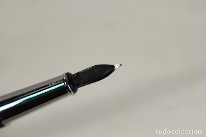 Plumas estilogr&aacute;ficas antiguas: pluma plumin 14k - Foto 6