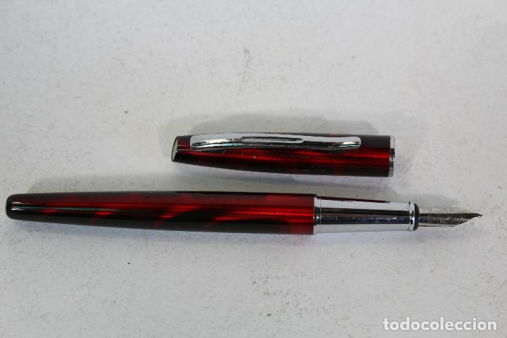 Plumas estilogr&aacute;ficas antiguas: pluma plumin 14k - Foto 7