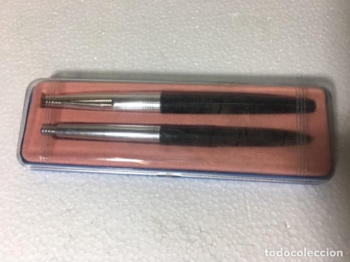 Plumas estilogr&aacute;ficas antiguas: Juego de bol&iacute;grafo y pluma - Foto 1