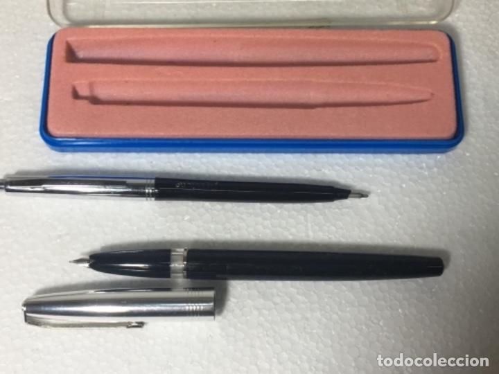 Plumas estilogr&aacute;ficas antiguas: Juego de bol&iacute;grafo y pluma - Foto 4