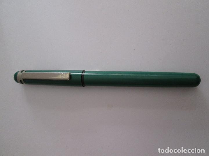 Plumas estilogr&aacute;ficas antiguas: PLUMA ESTILOGRAFICA WALKER - VERDE - - Foto 1