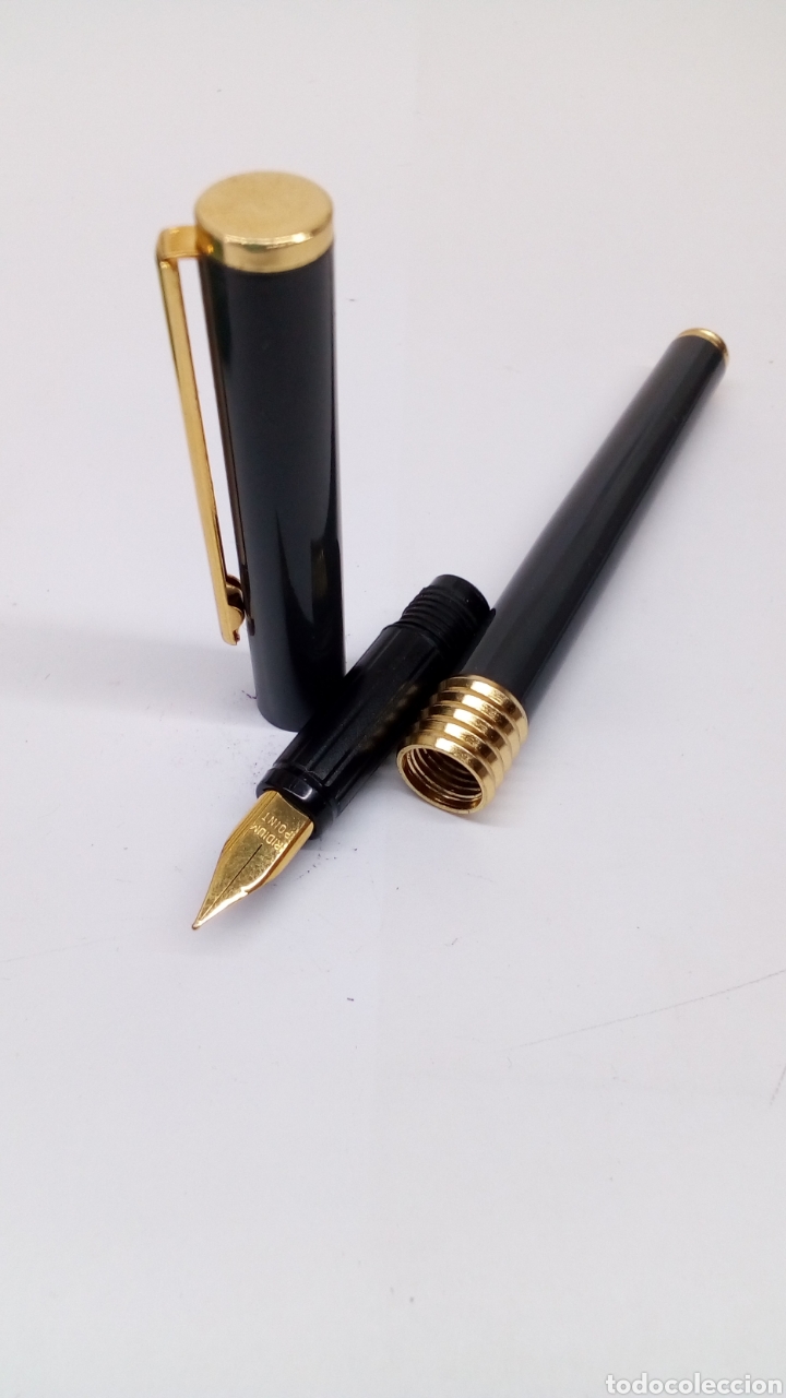 Stylos-plume anciens: Pluma cuerpo lacado gris