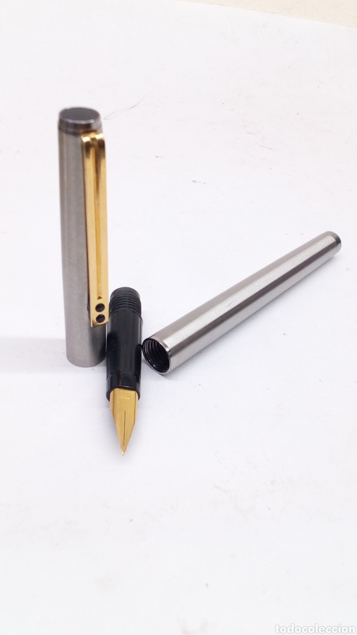 Stylos-plume anciens: Pluma Inoxcrom77 cuerpo acero