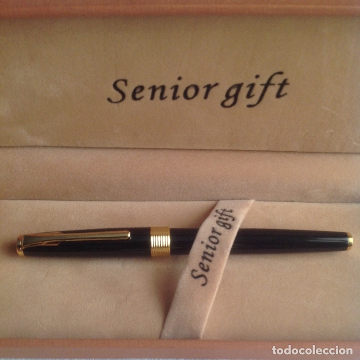 Plumas estilogr&aacute;ficas antiguas: PLUMA SENIOR CON CAJA ORIGINAL - Foto 2
