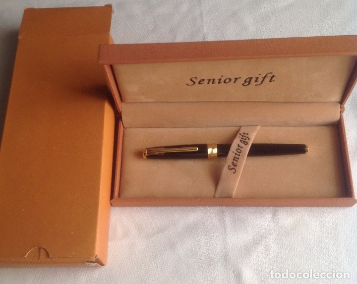 Plumas estilogr&aacute;ficas antiguas: PLUMA SENIOR CON CAJA ORIGINAL - Foto 3