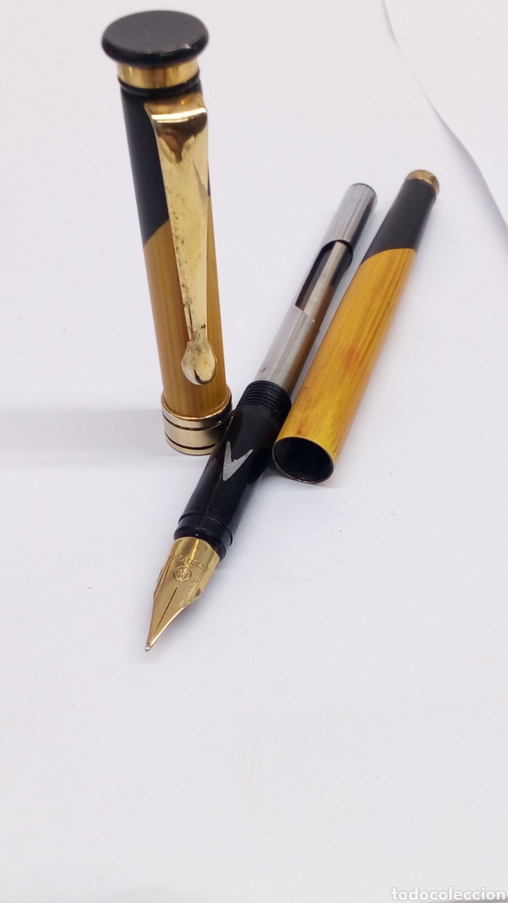 Stylos-plume anciens: Pluma Ambituus cuerpo madera