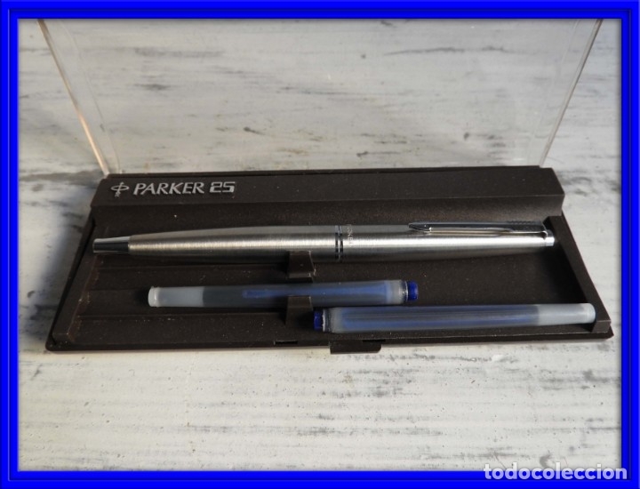 Plumas estilogr&aacute;ficas antiguas: PLUMA PARKER A ESTRENAR EN COLOR PLATA - Foto 1