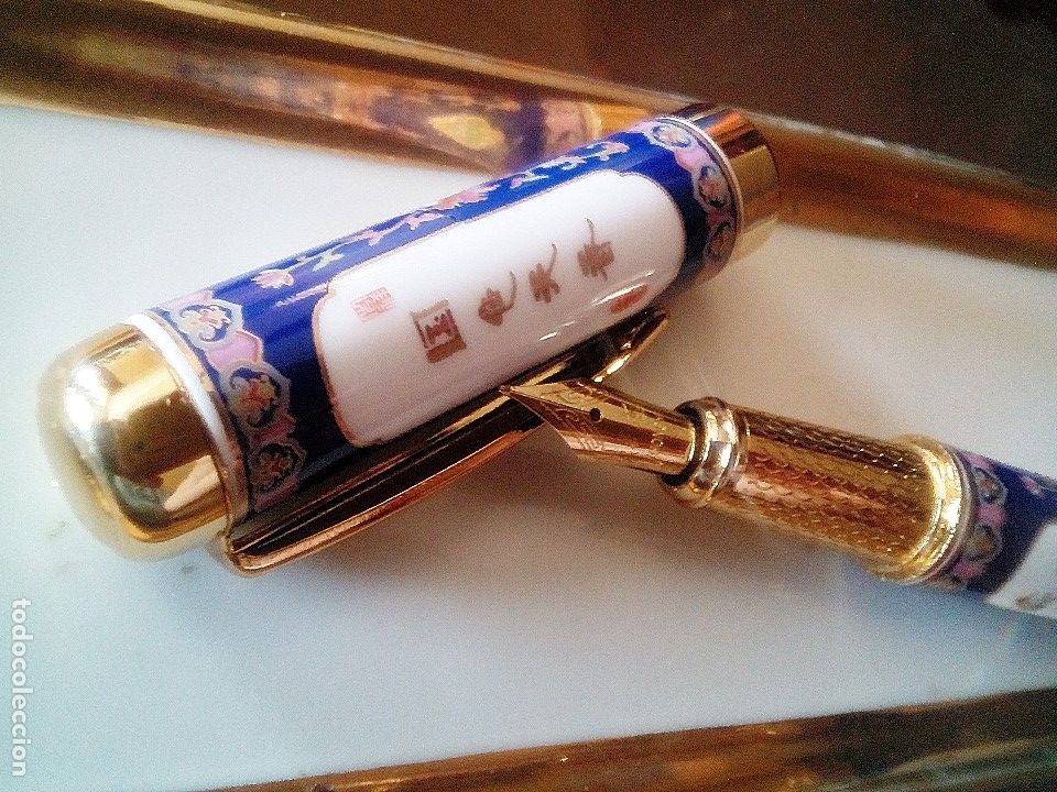 Plumas estilogr&aacute;ficas antiguas: Estilografica de Porcelana. - Foto 1