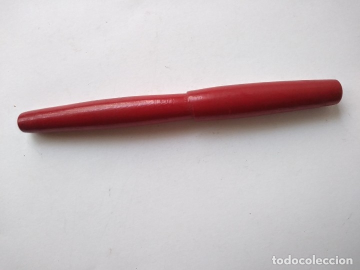 Plumas estilogr&aacute;ficas antiguas: antigua pluma estilografica de madera - Foto 1